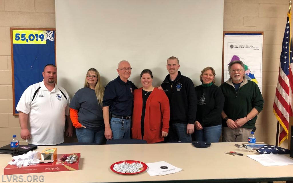 The newly elected board being sworn in for 2019