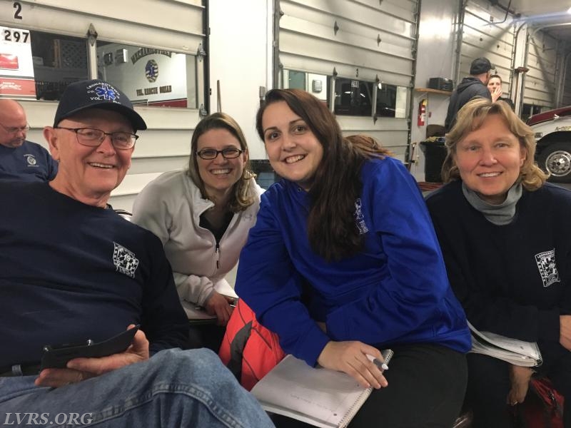 Rocky, Tabatha, Sabrina and Carol attending a training class at 29.