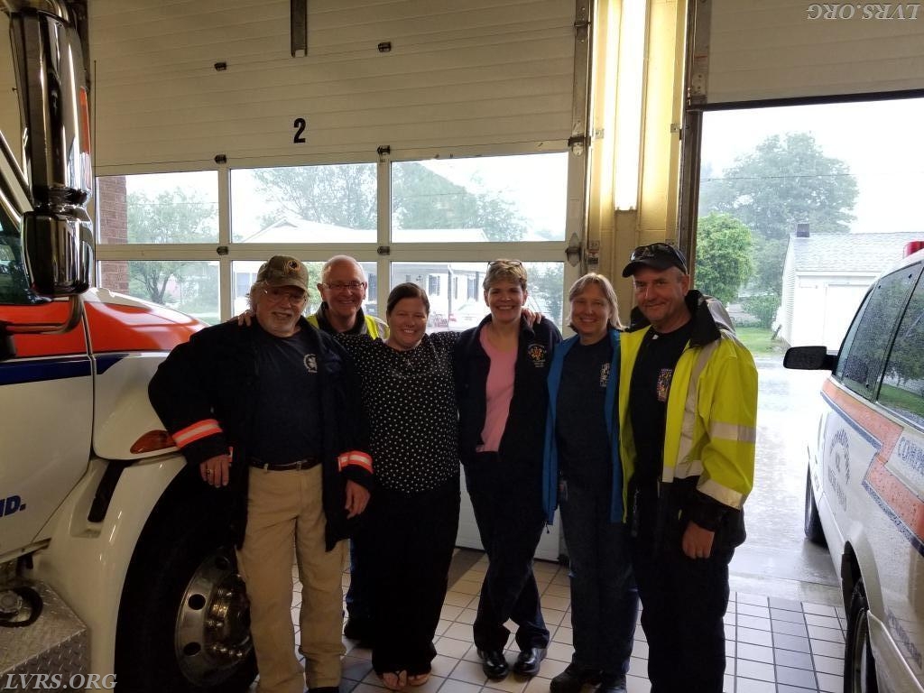 Greg, Rocky, Jamie, Maryellen Carol and Jake are heading out to teach CPR to the Mennonite community.